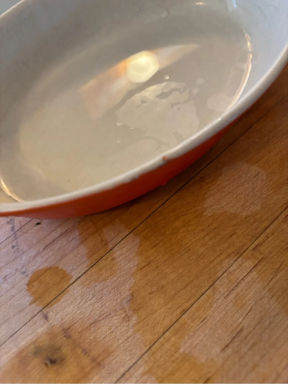 Le Creuset 2 Vintage Flame Orange Enameled Cast Iron Au Gratin Baker Dish Sz 20